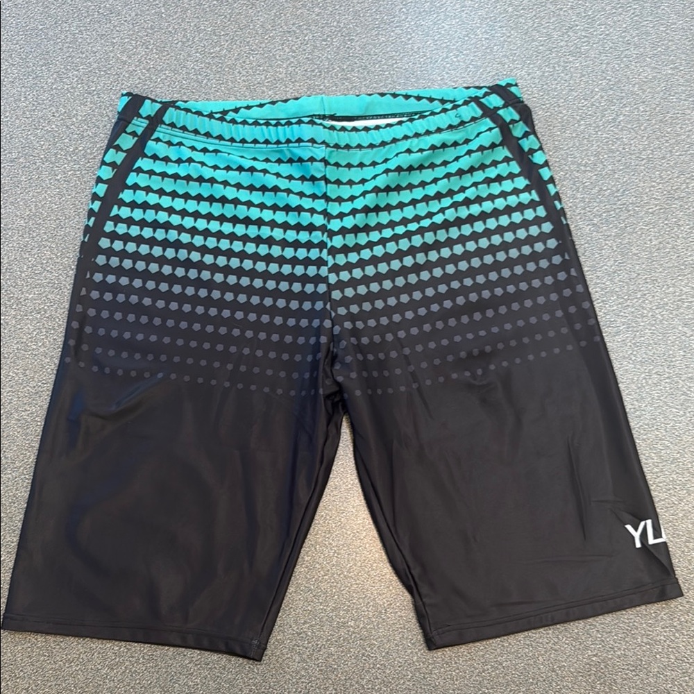Black and Green Rash Guard Swimwear